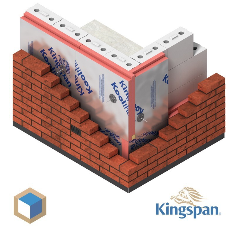 Pak Kooltherm K8  spouwplaat 41 mm dik RC waarde 2